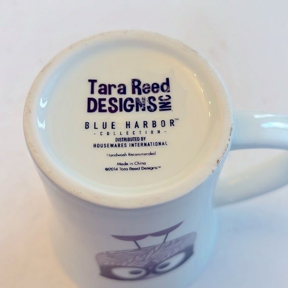 Owl Coffee Mug Tara Reed Design Blue Harbor - Picture 5 of 5